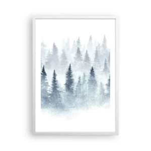 Poster in white frmae - Wrapped up in a Fog - 50x70 cm
