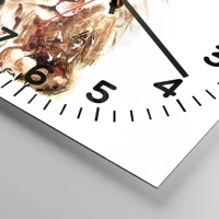 Clock face with numbers