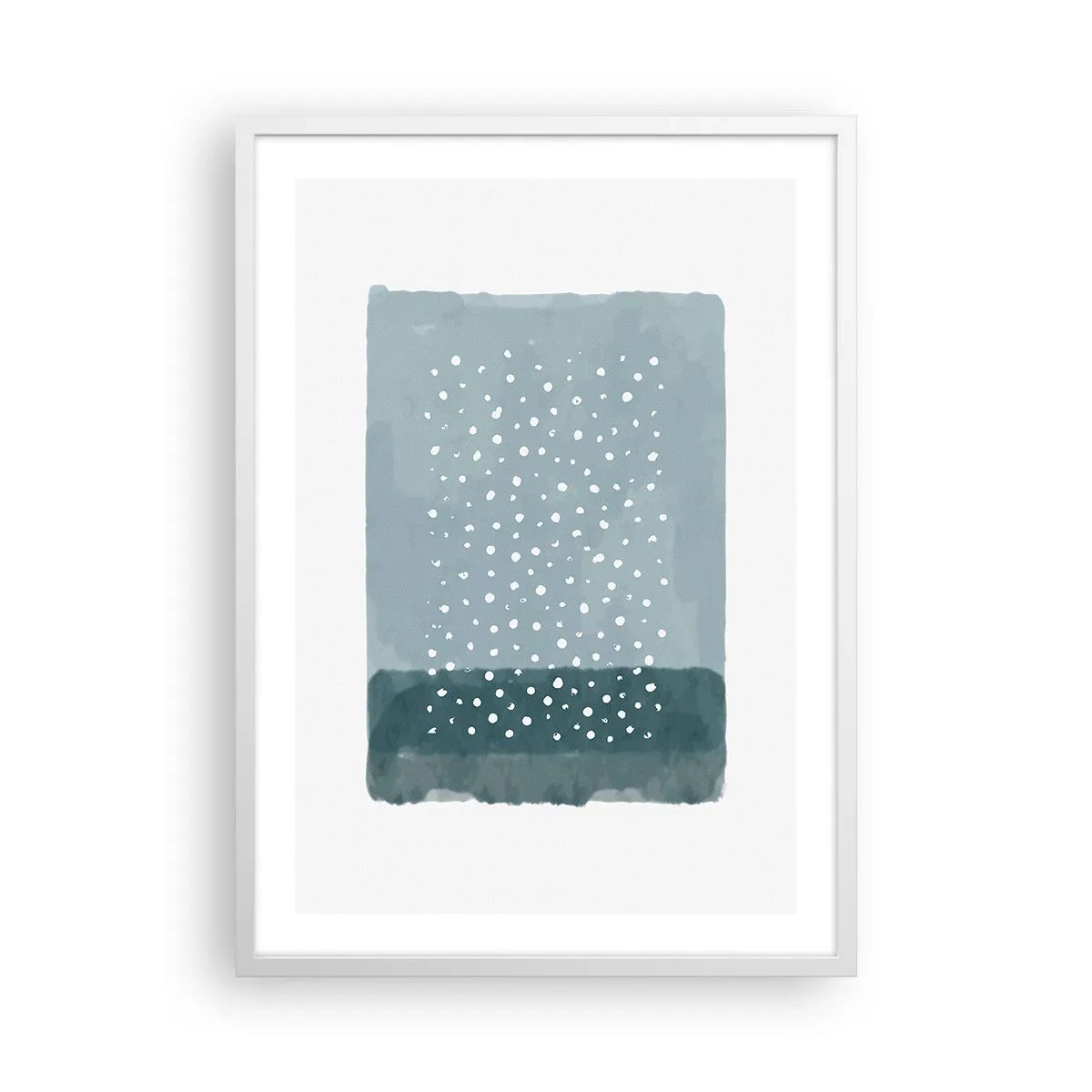 Poster in white frmae - Grown on the Blue - 50x70 cm