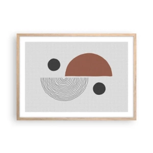 Poster in light oak frame - Perfection of a Wheel - 70x50 cm