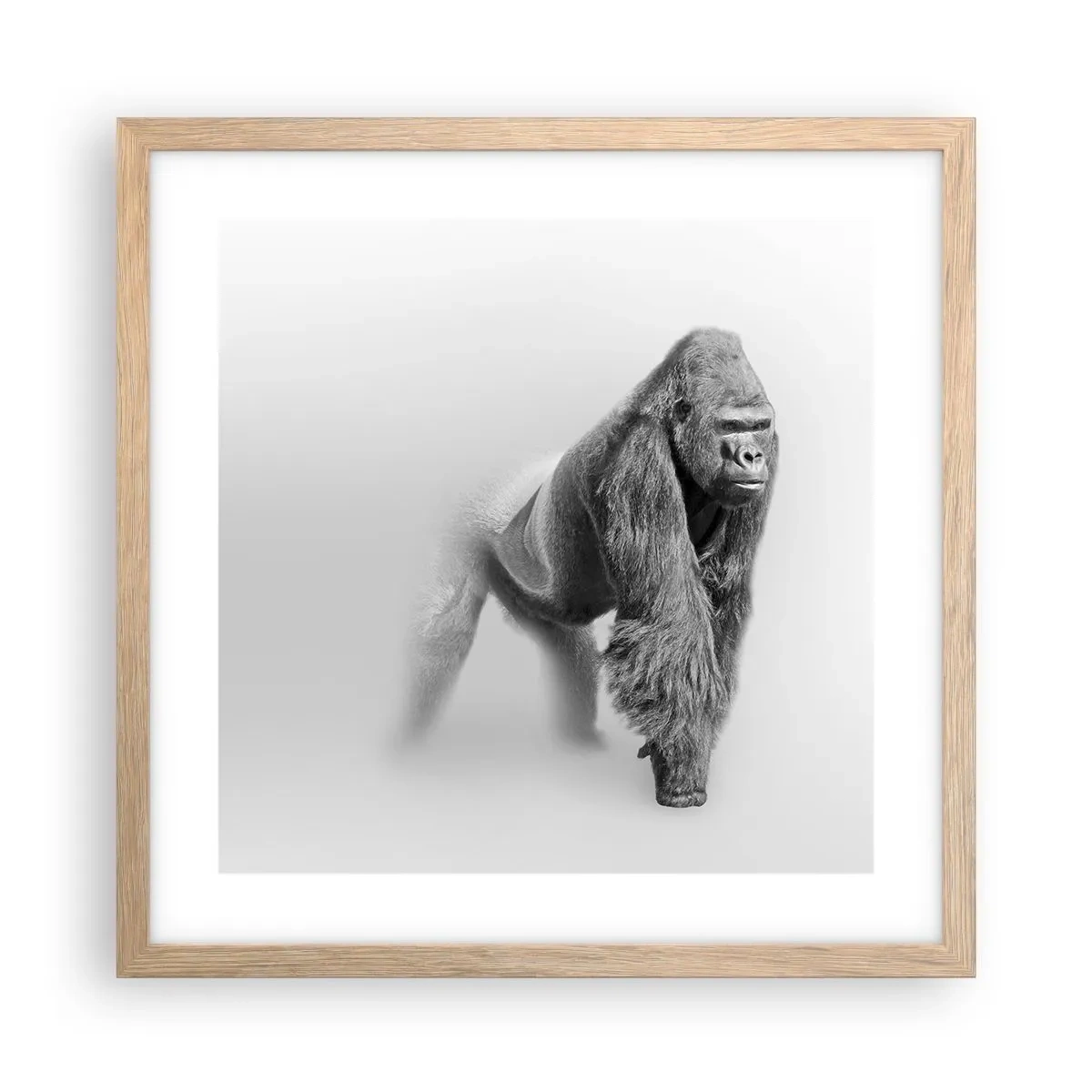 Poster in light oak frame - Certain of Its Strength - 40x40 cm