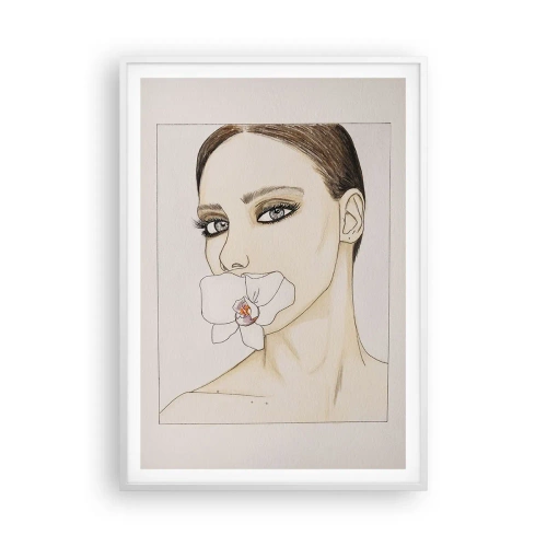 Poster in white frmae - Symbol of Elegance and Beauty - 70x100 cm