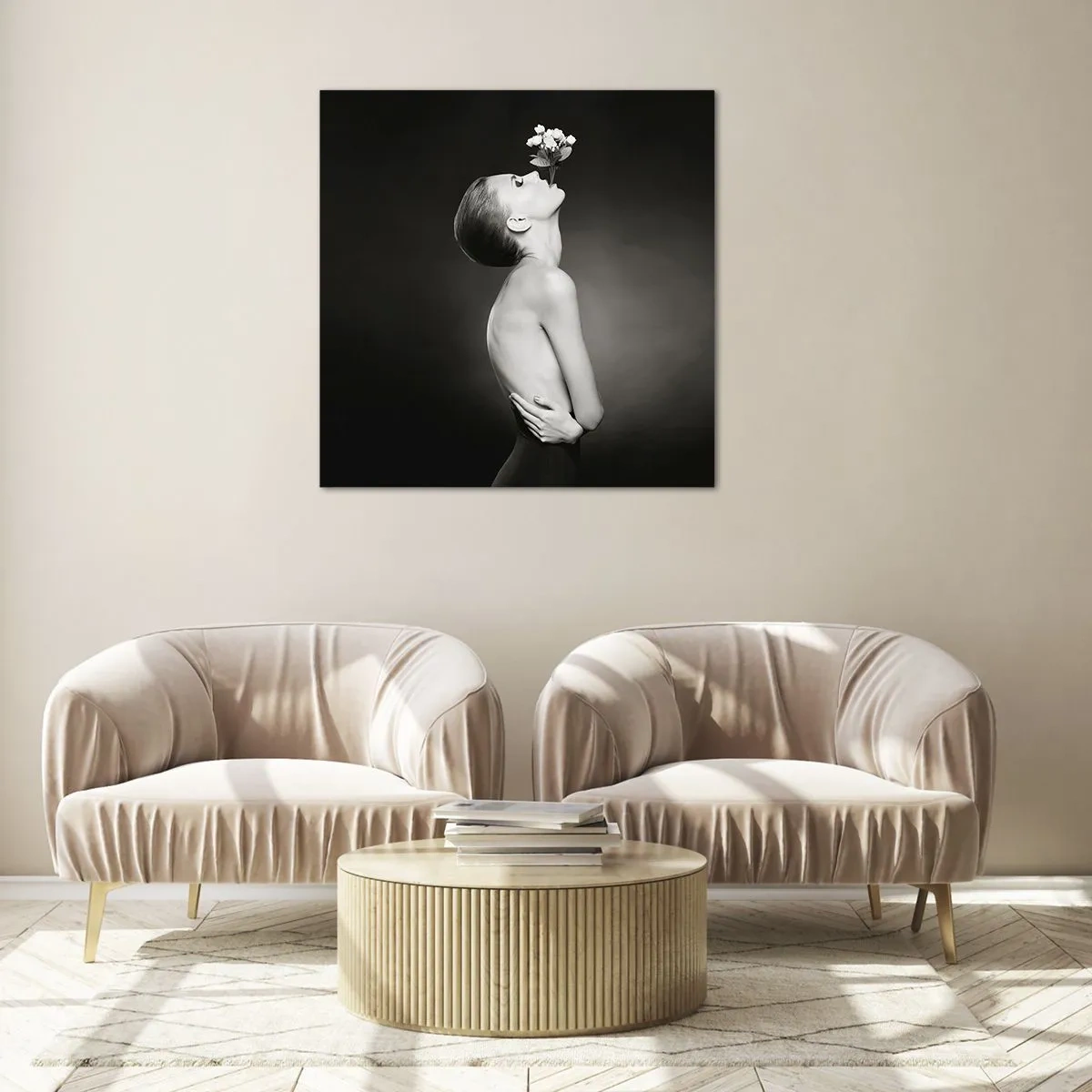Glass picture - Eccentric Elegance - 30x30 cm