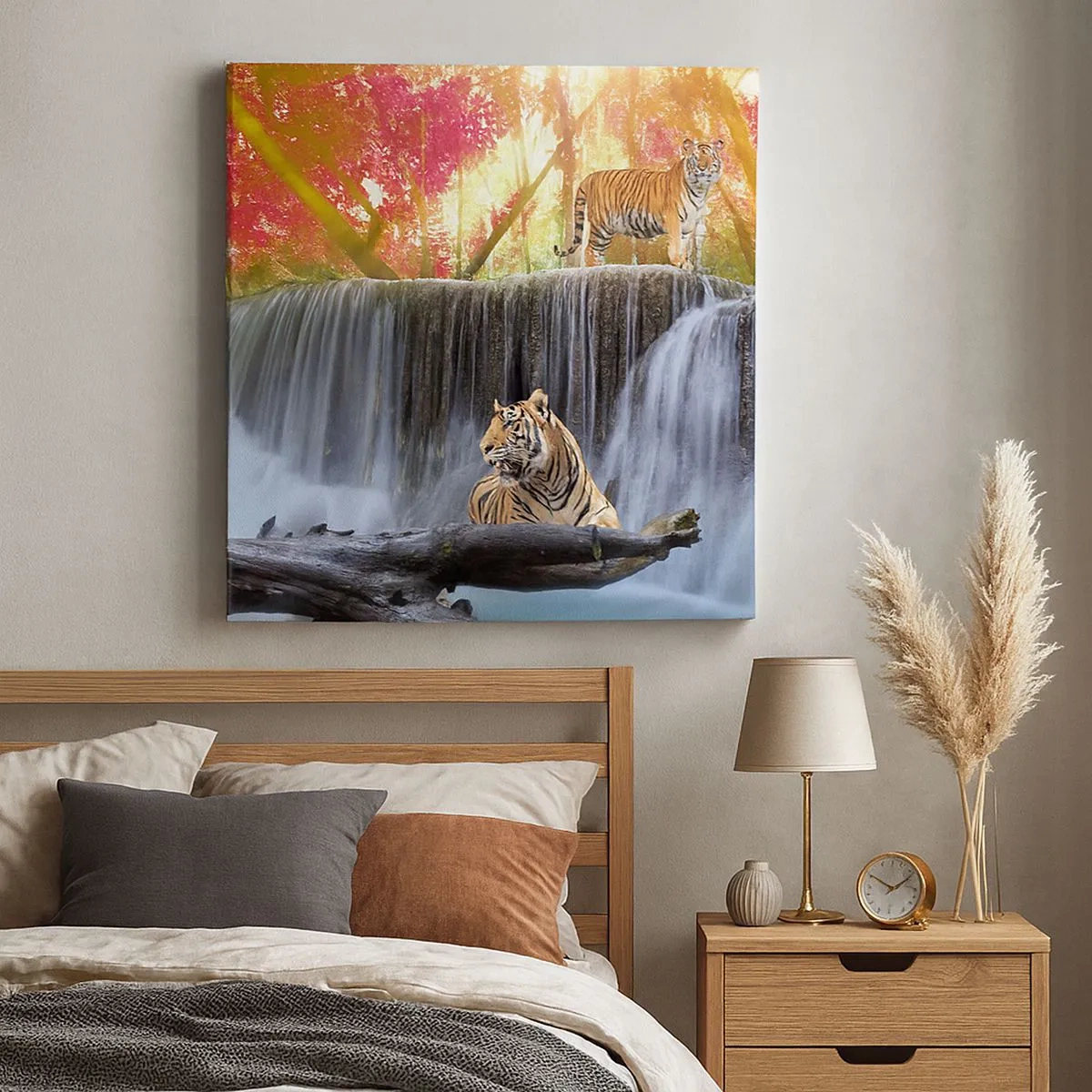 Canvas picture - Surrealistic Landscape  - 30x30 cm