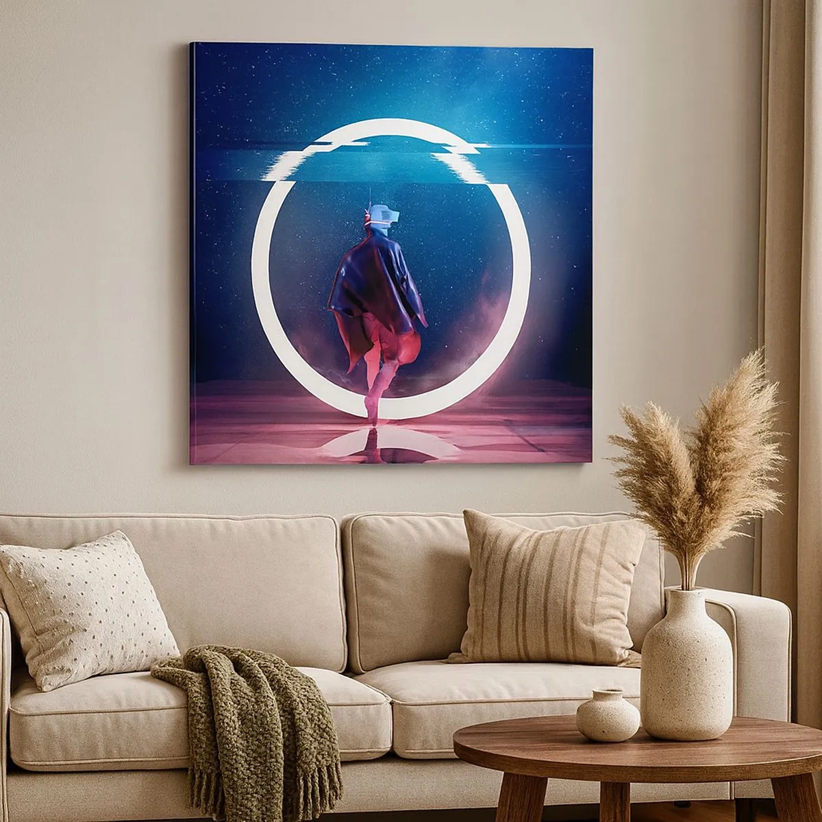 Canvas picture - Between Worlds - 30x30 cm