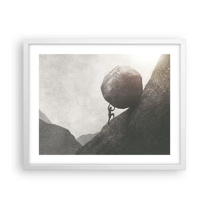 Poster in white frmae - I Believe against Hope - 50x40 cm