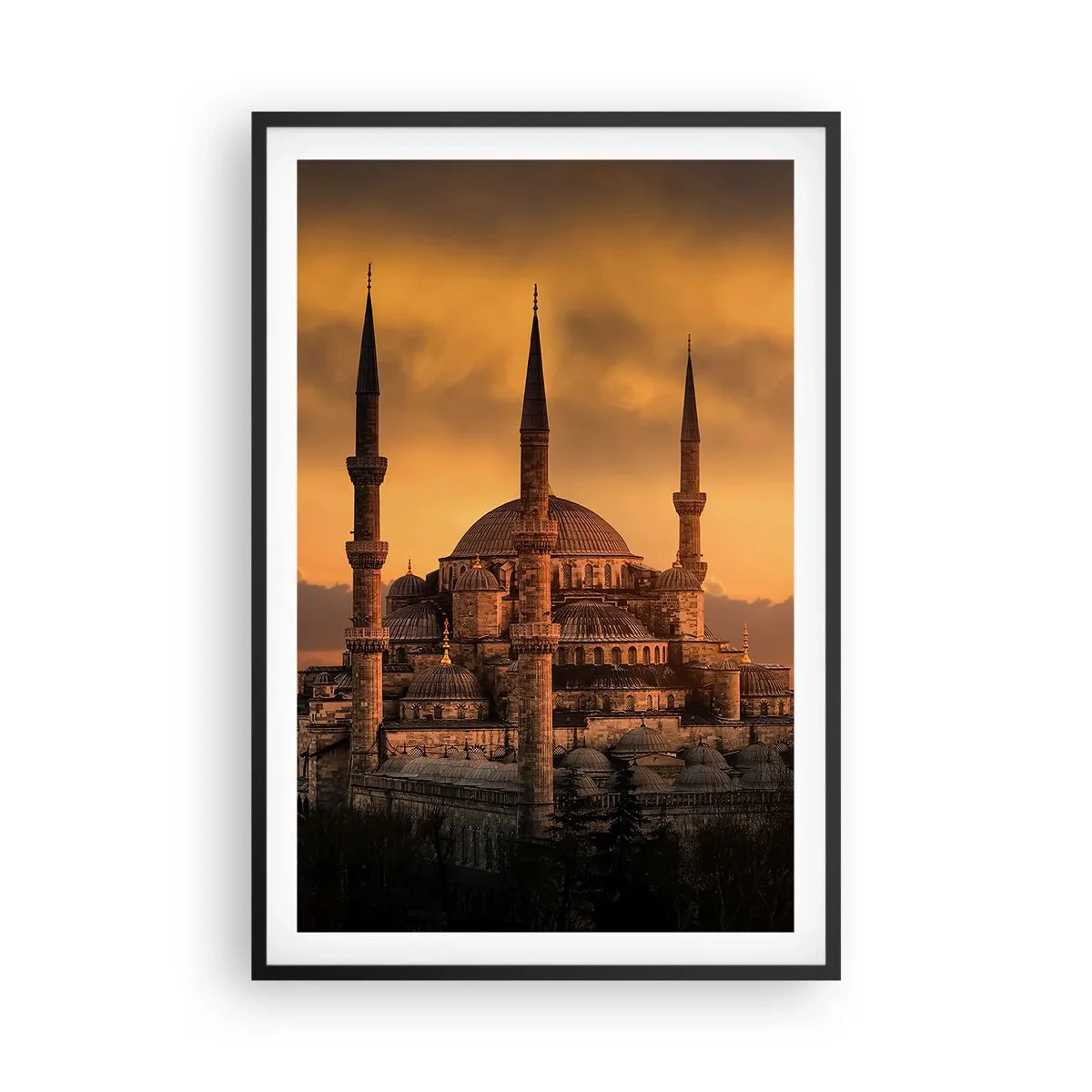 Poster in black frame - God Is Great - 61x91 cm