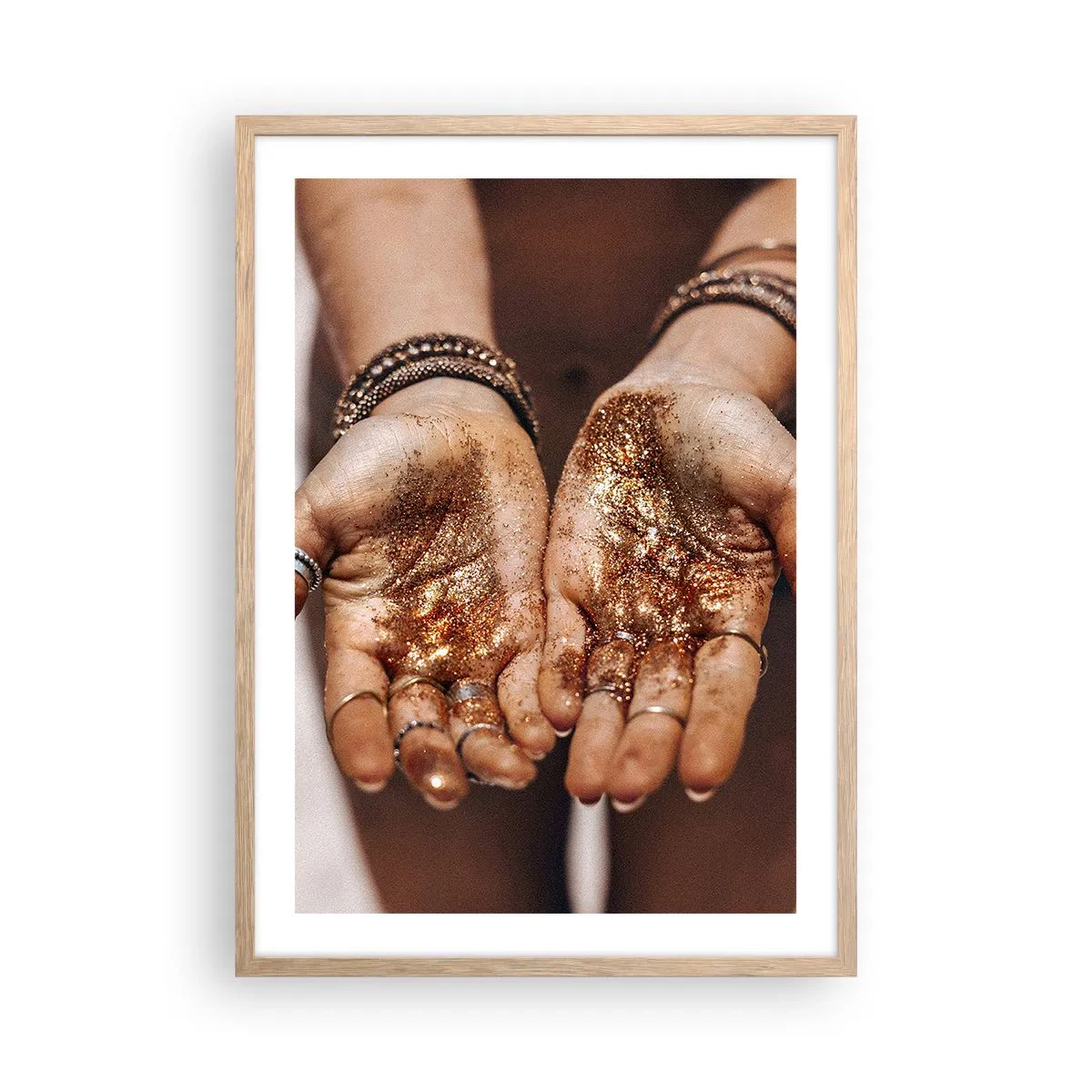 Poster in light oak frame - Gift for You - 50x70 cm