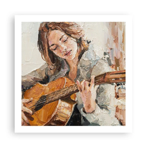 Poster - Concert for Guitar and Girly Heart - 60x60 cm