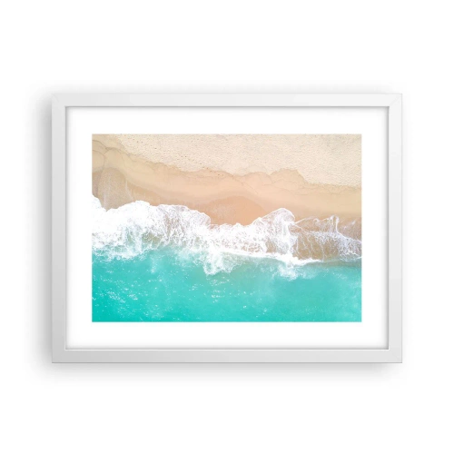 Poster in white frmae - Touch Full of Caress - 40x30 cm