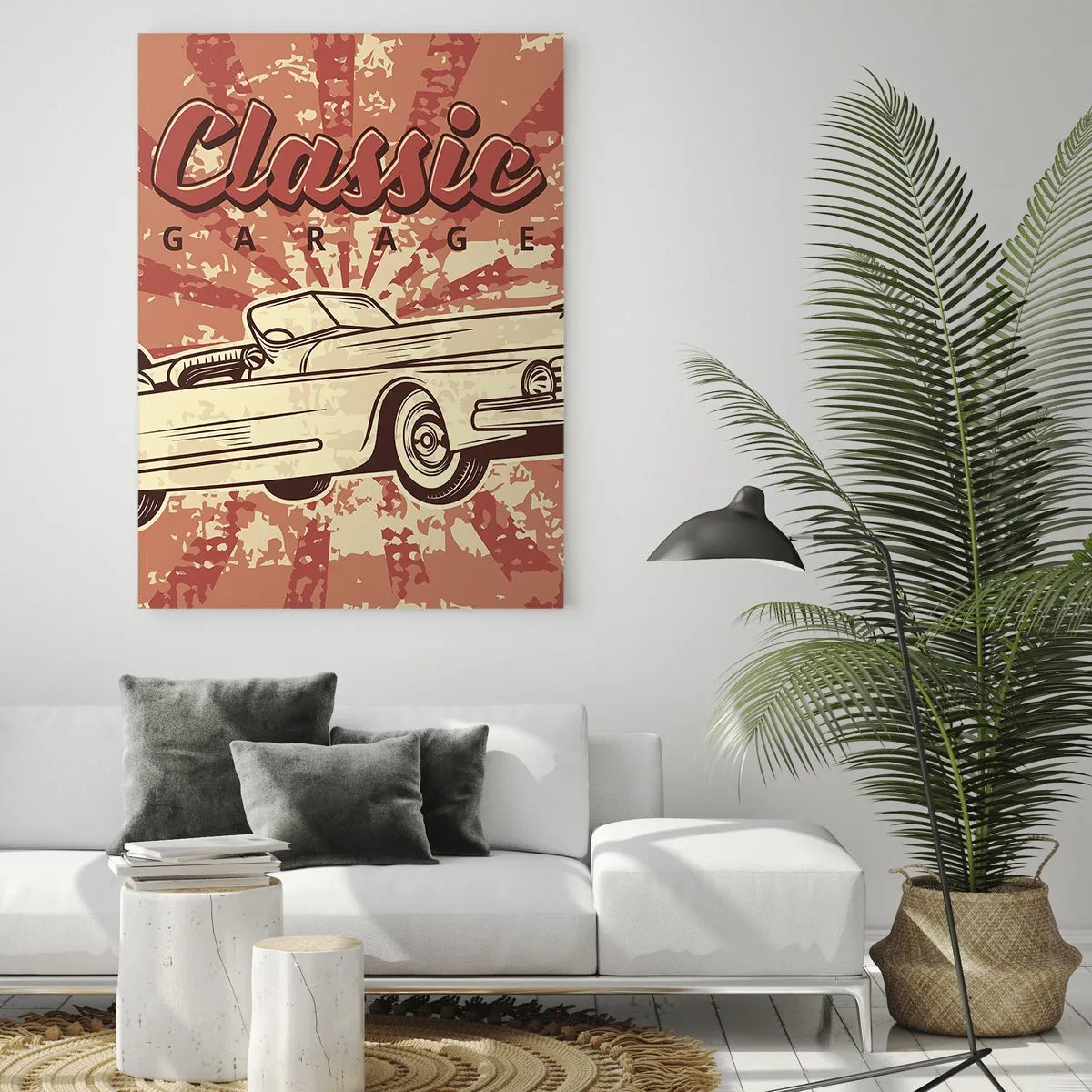 Glass picture - Elvis on the Radio - 50x70 cm