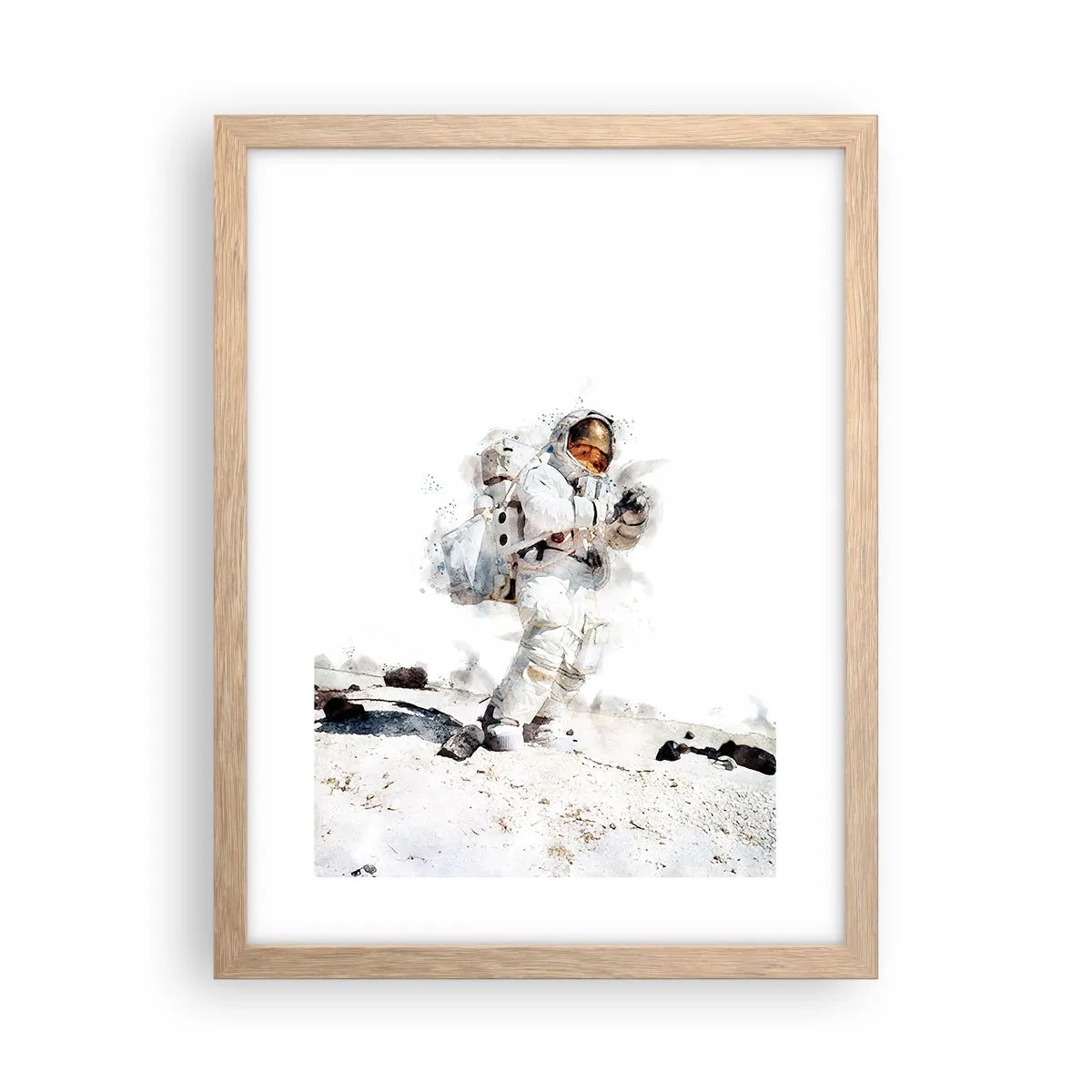 Poster in light oak frame - Messenger of the Earth - 30x40 cm