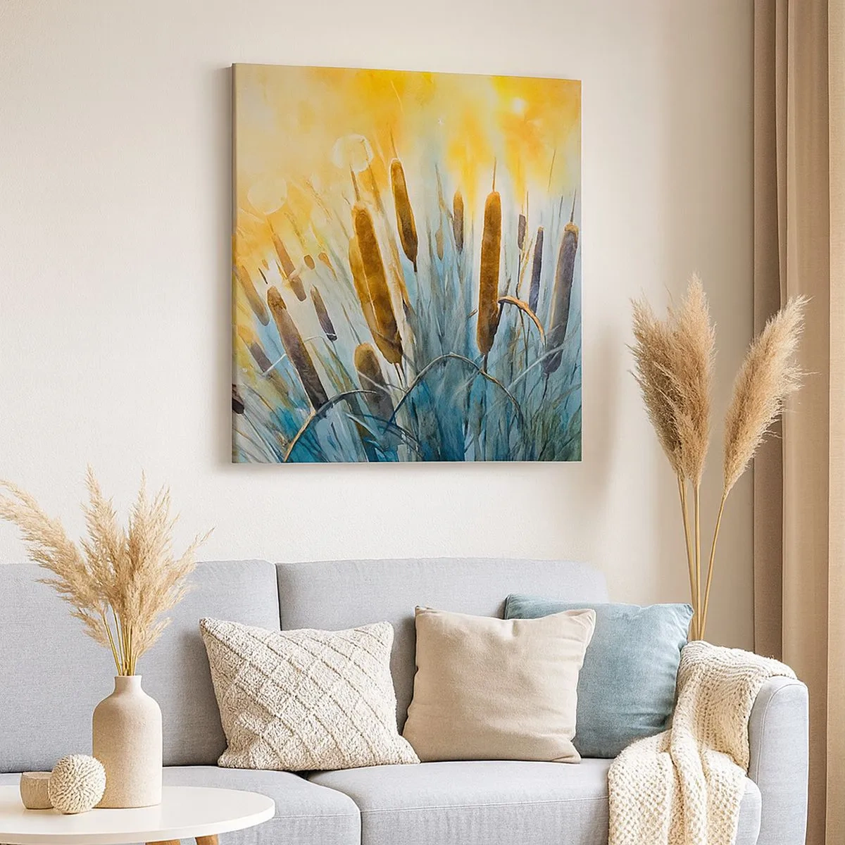 Canvas picture - Coolness of Water, Heat of the Sun - 30x30 cm