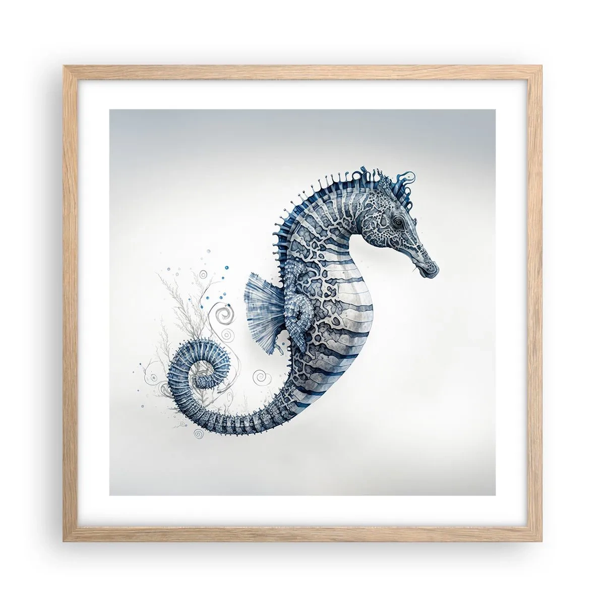 Poster in light oak frame - Subtle Joke of Nature - 50x50 cm