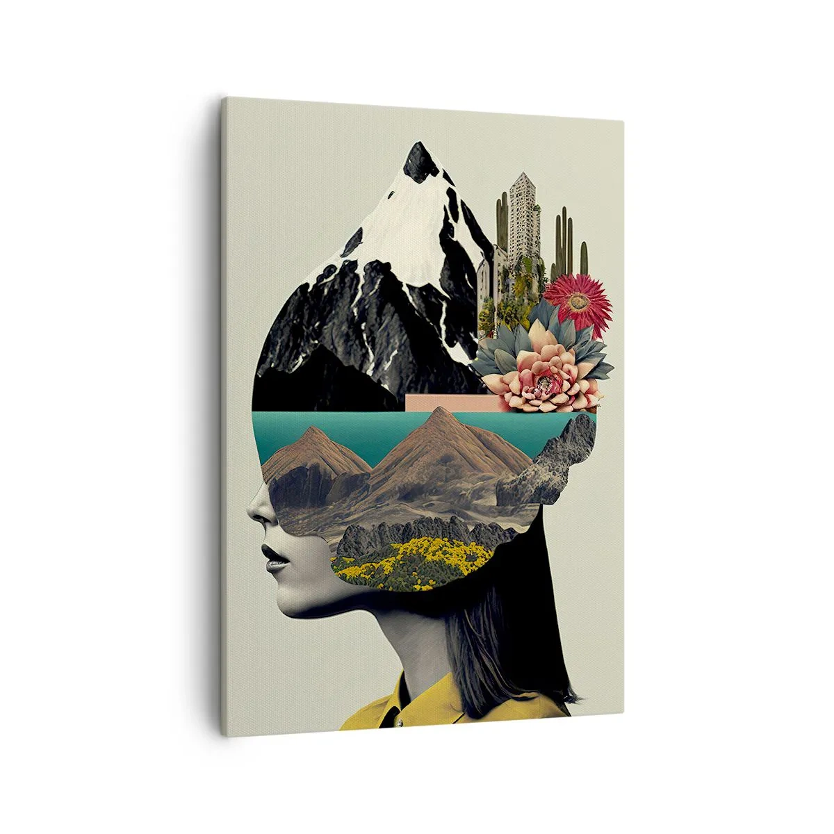 Canvas picture - Woman - Always a Mystery - 50x70 cm