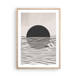 Poster in light oak frame - Half Composition - 50x70 cm