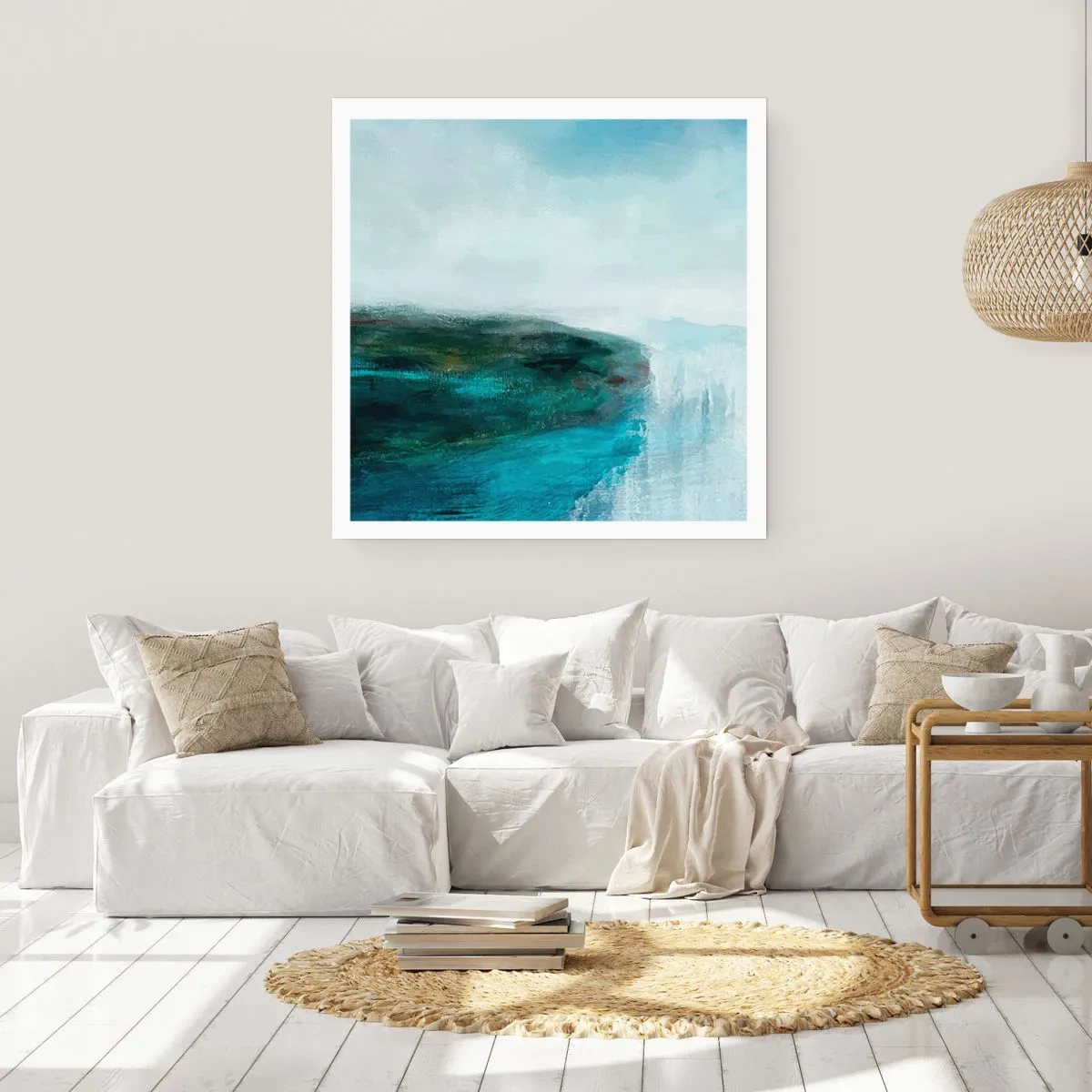 Poster - Marine Abstract - 50x50 cm