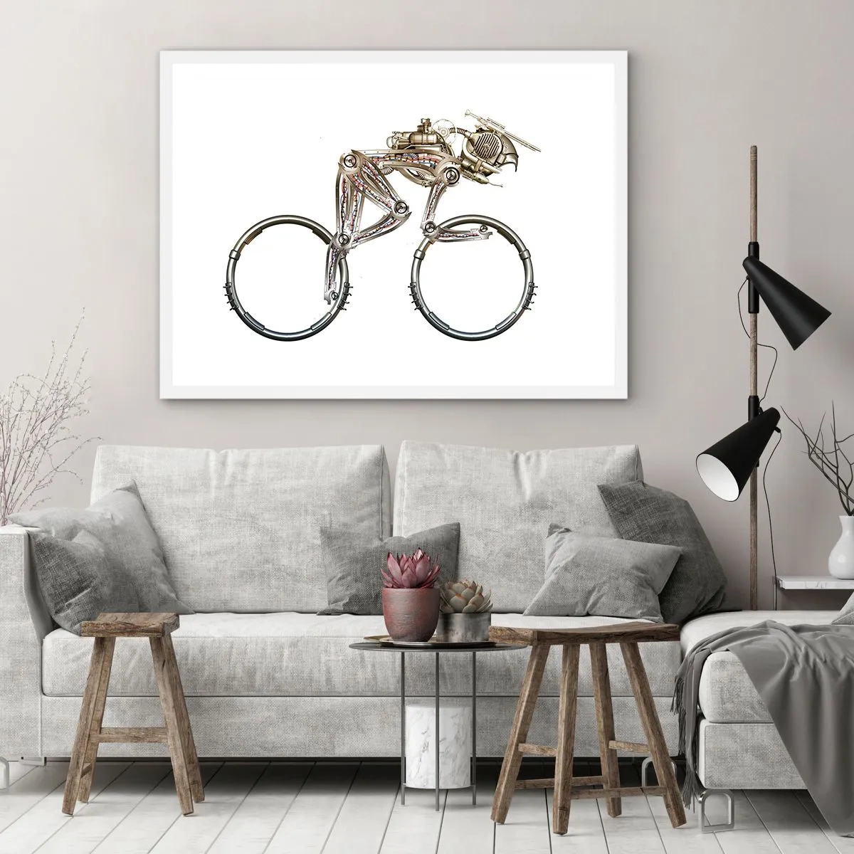 Poster in white frmae - Wonderful Machinery - 40x30 cm