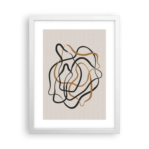 Poster in white frmae - Everything Is Tangled UP - 30x40 cm