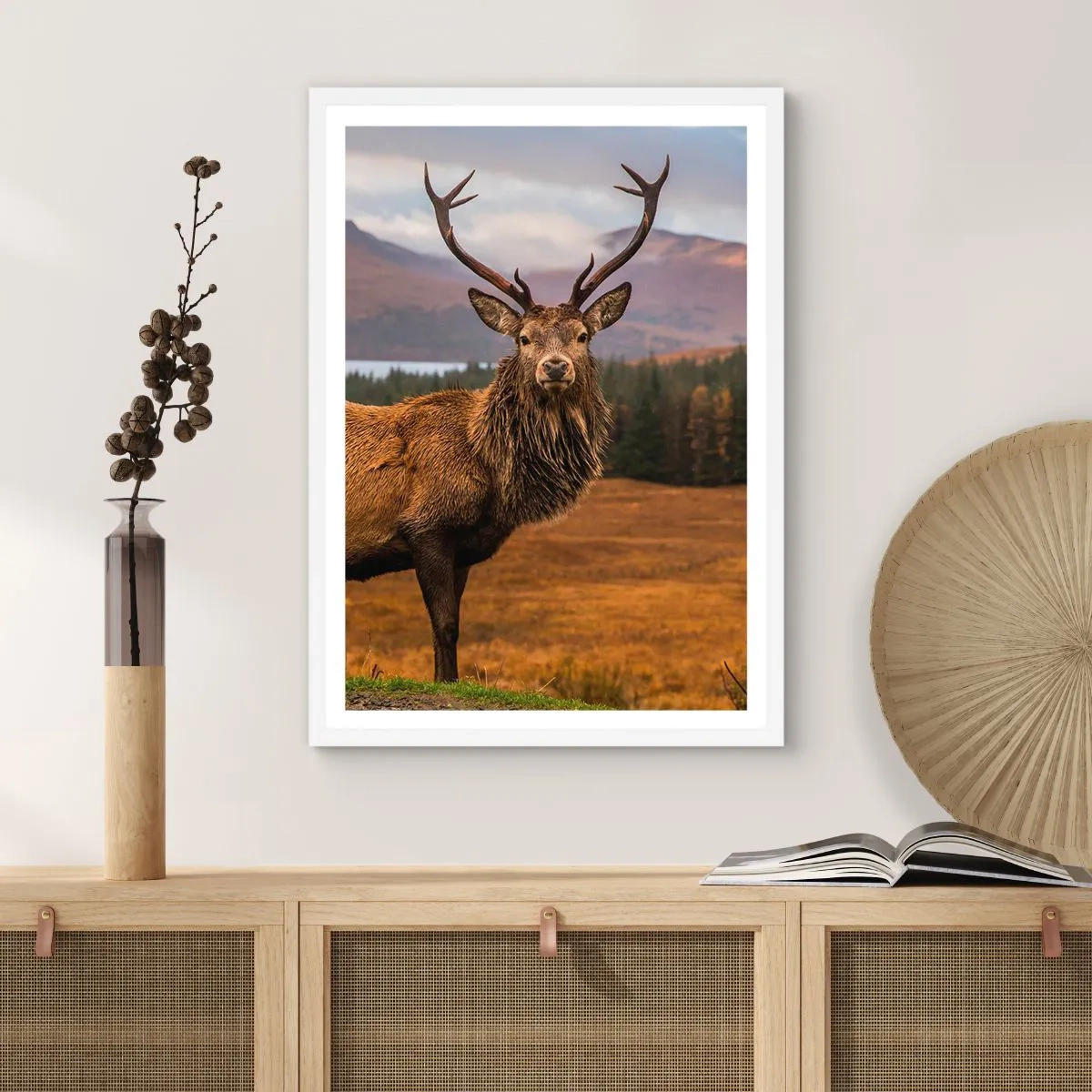 Poster in white frmae - Majesty of Nature - 30x40 cm