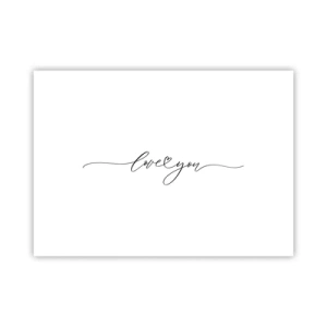 Poster - Black on White - 70x50 cm
