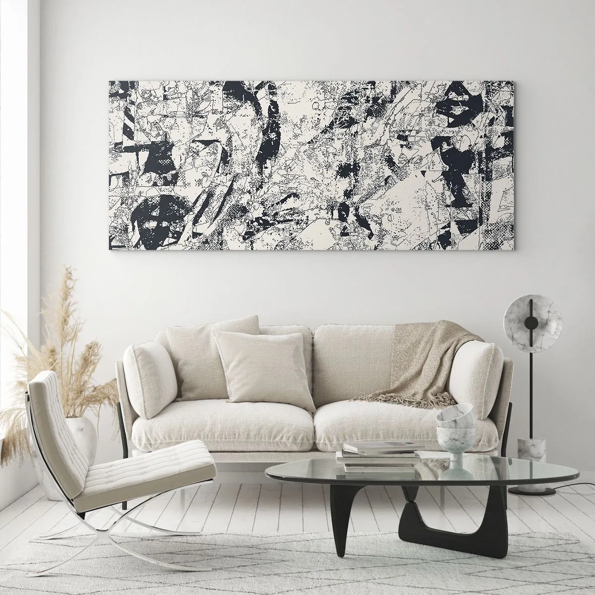 Glass picture - Infilitration of Opposites - 90x30 cm