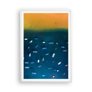 Poster in white frmae - Holiday Game - 70x100 cm