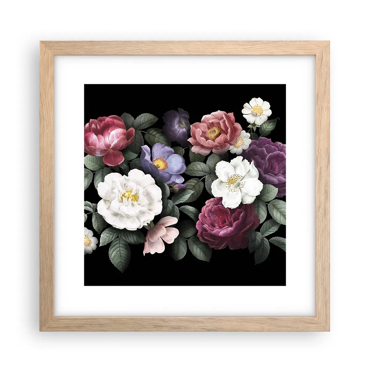 Poster in light oak frame - From an English Garden - 30x30 cm