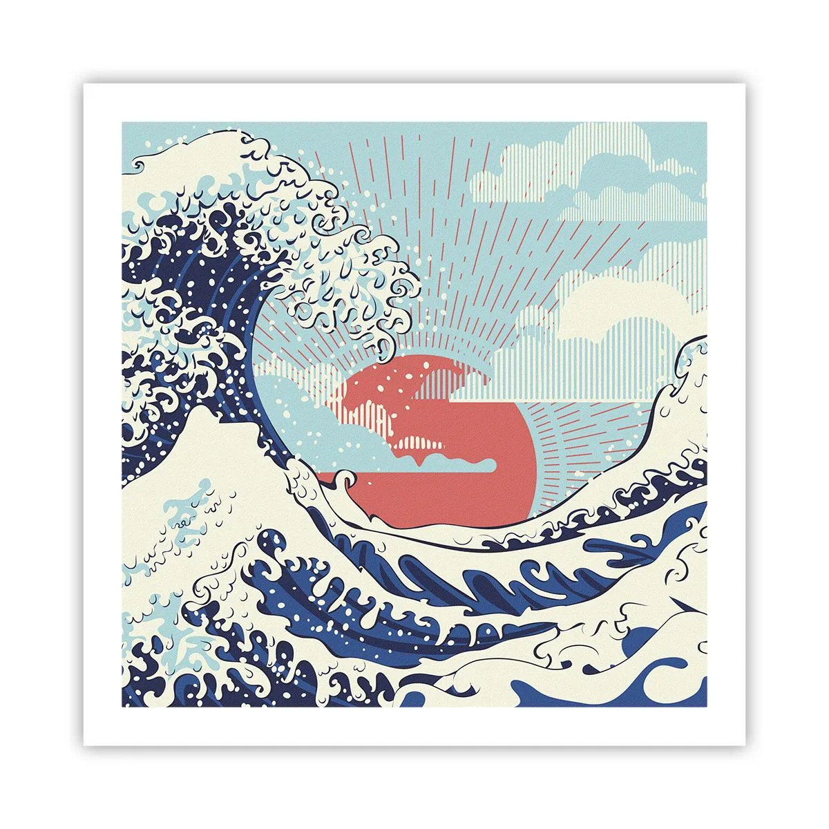 Poster - From Japanese Inspirations - 60x60 cm
