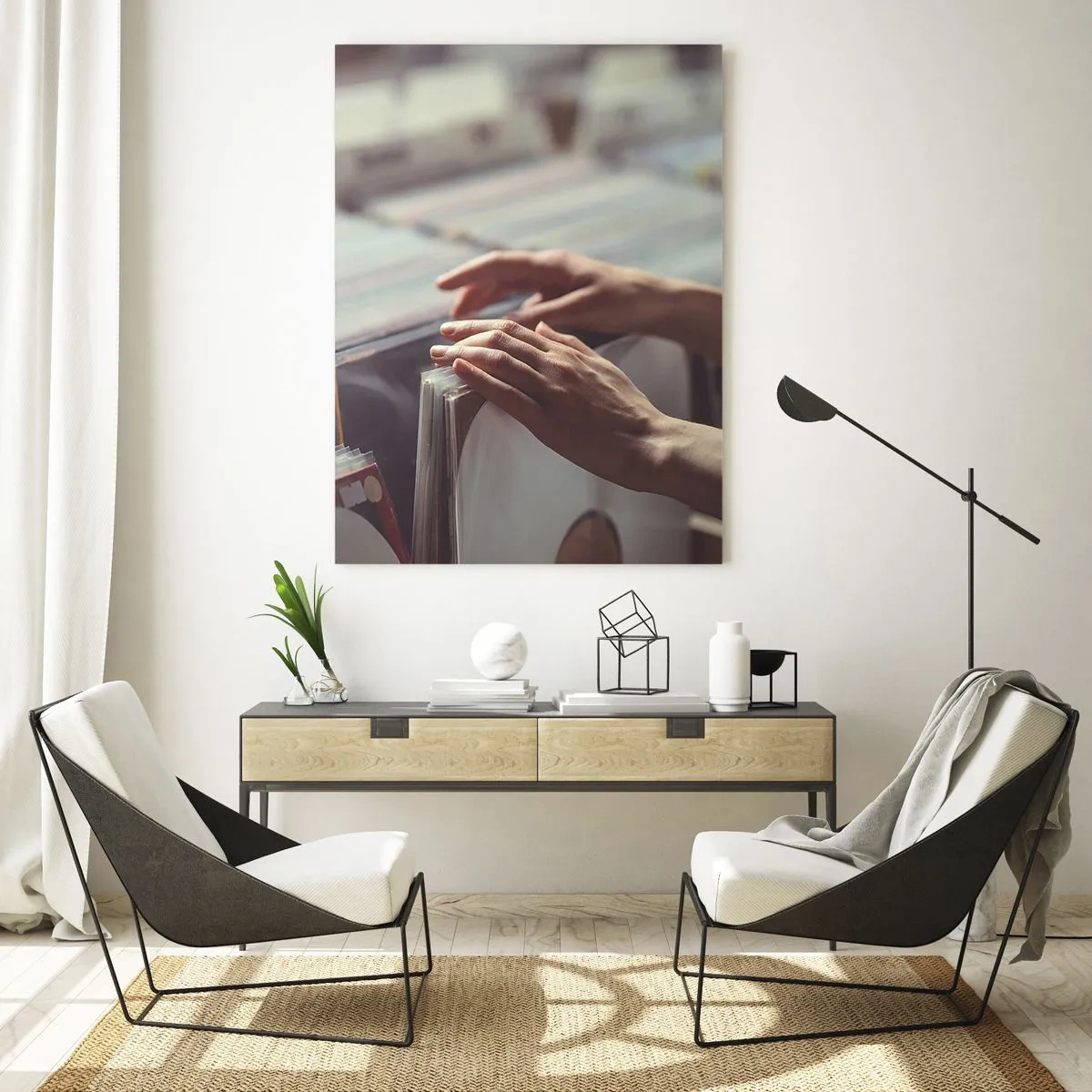 Glass picture - In Search of Good Vibes - 70x100 cm