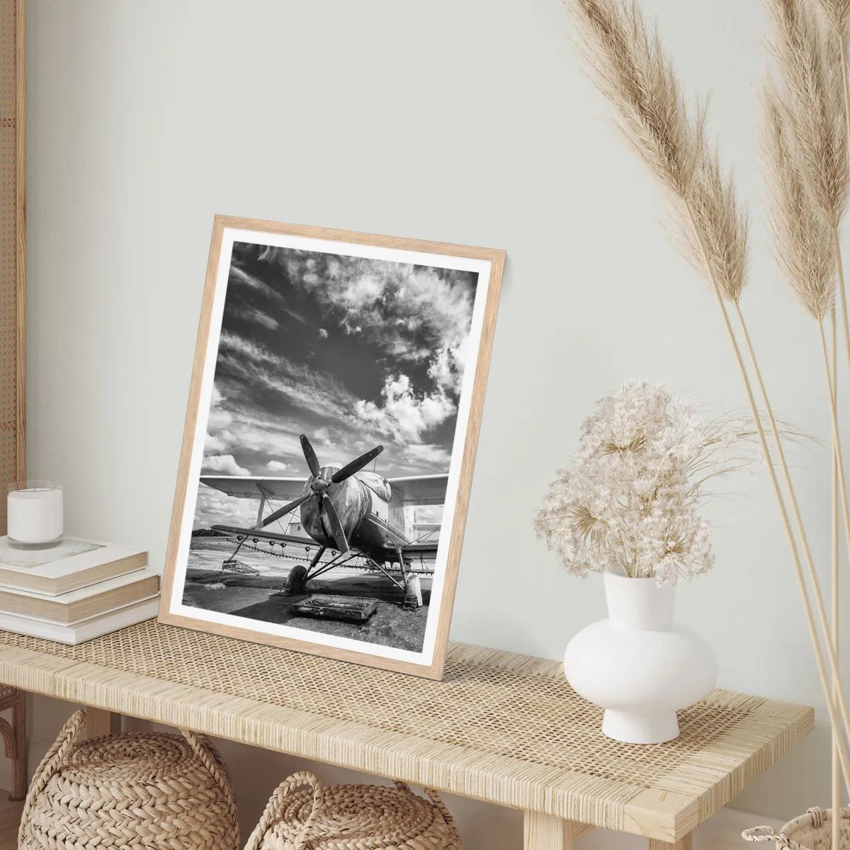 Poster in light oak frame - I Can't Wait! - 50x70 cm