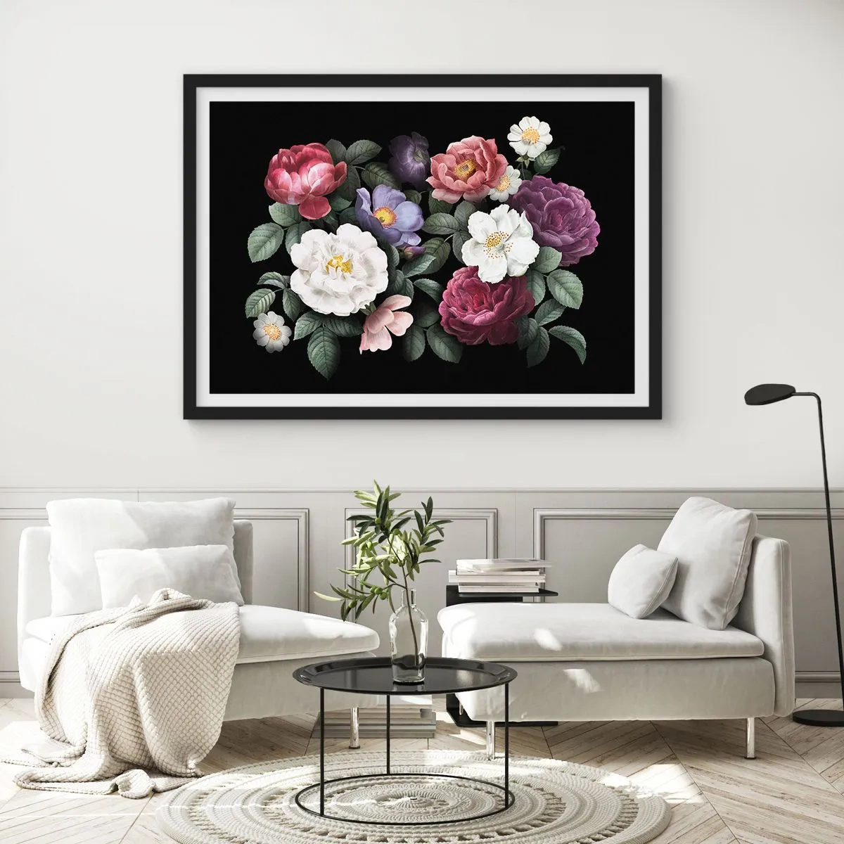 Poster in black frame - From an English Garden - 100x70 cm