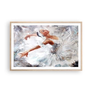 Poster in light oak frame - Delicate and Light As a Tulle - 91x61 cm