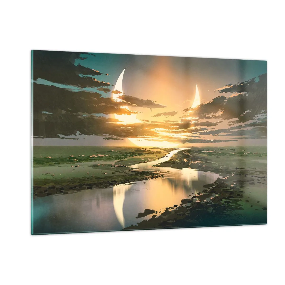 Glass picture - Somewhere in a Distant Galaxy - 120x80 cm