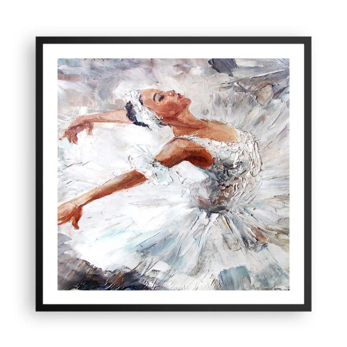 Poster in black frame - Delicate and Light As a Tulle - 60x60 cm