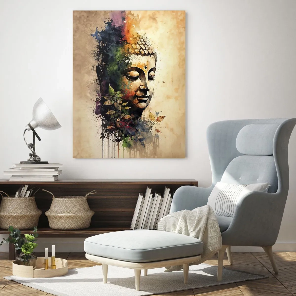 Glass picture - Namaste! - 70x100 cm