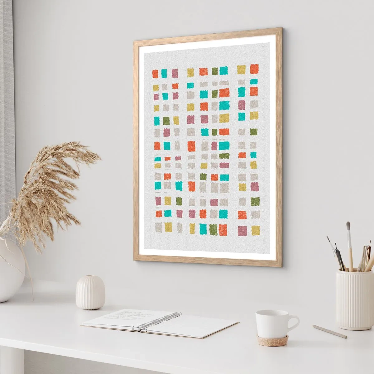 Poster in light oak frame - Unknown Game - 30x40 cm