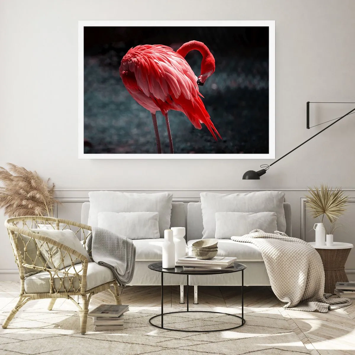 Poster - Crimson Poem of Nature - 50x40 cm