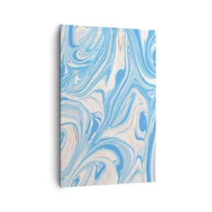 Canvas picture - Floodplain in Turquoise - 80x120 cm