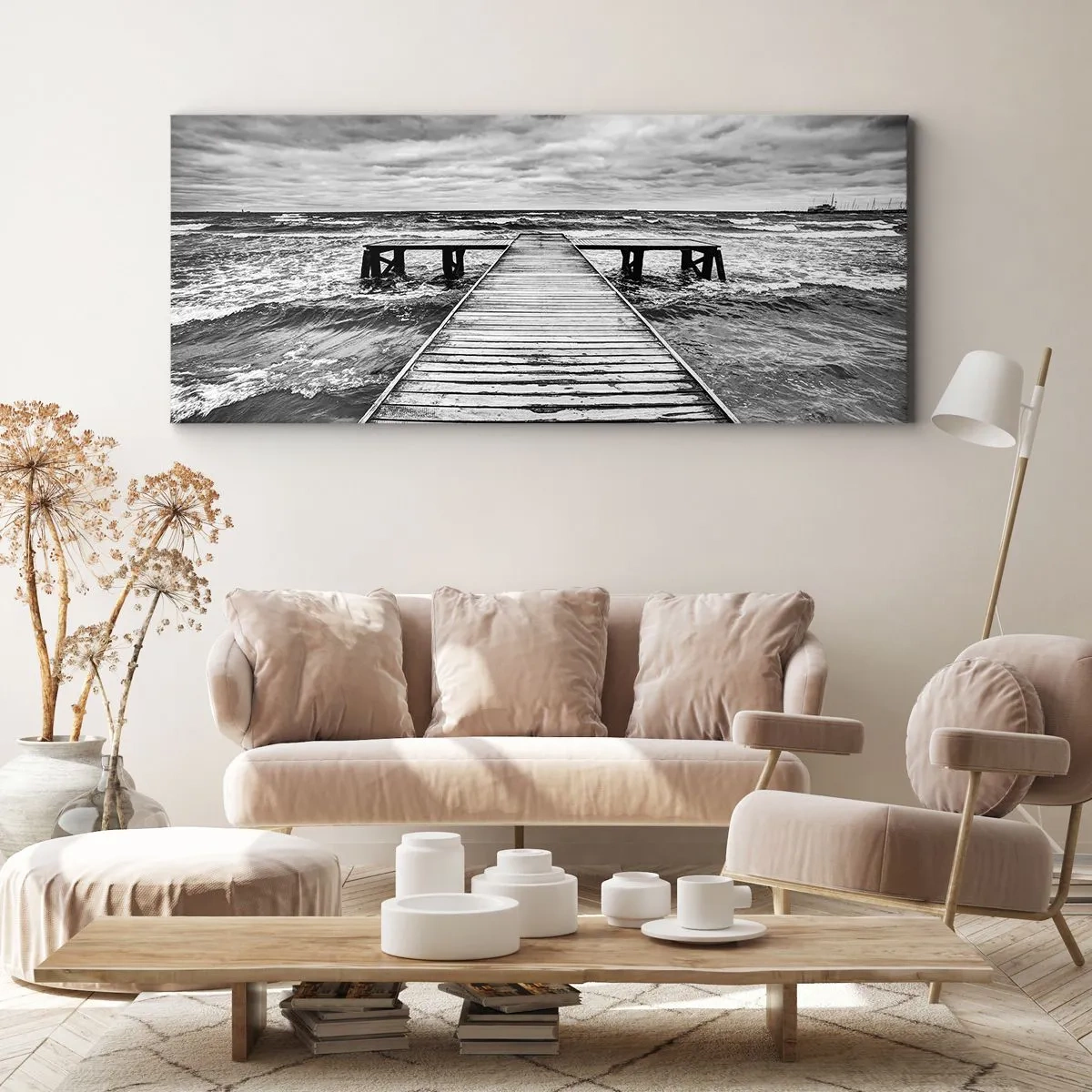 Canvas picture - Waiting for the Wind to Blow away - 90x30 cm