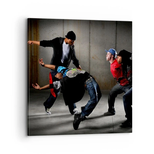 Canvas picture - Dancing with Street Wind - 70x70 cm