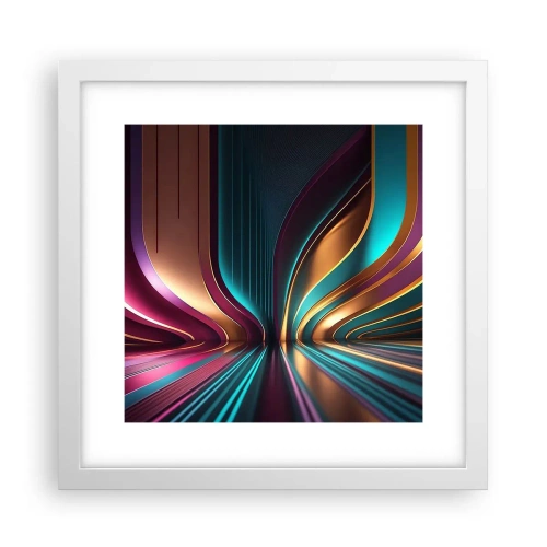 Poster in white frmae - Architecture of Light - 30x30 cm