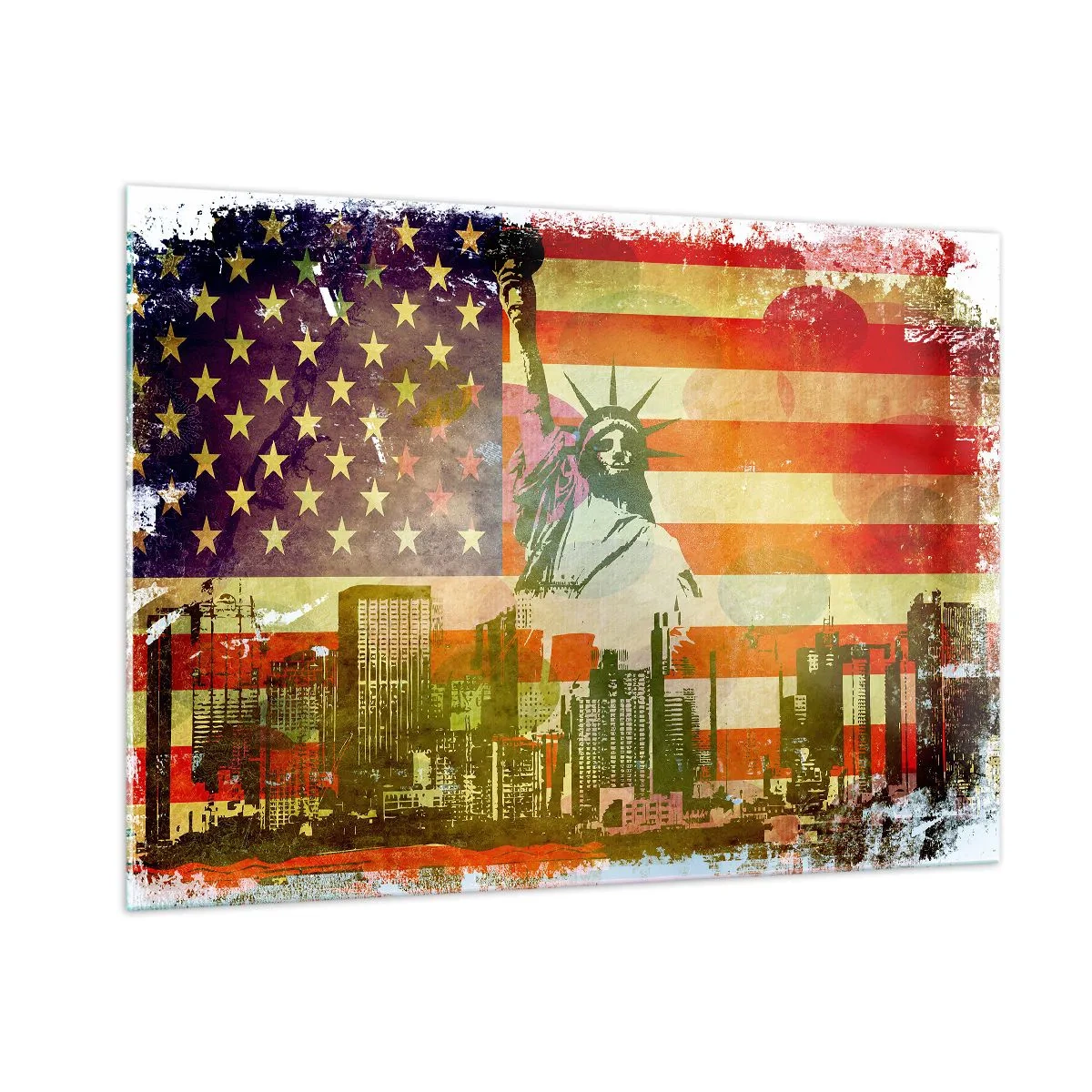 Glass picture - Viva America! - 100x70 cm