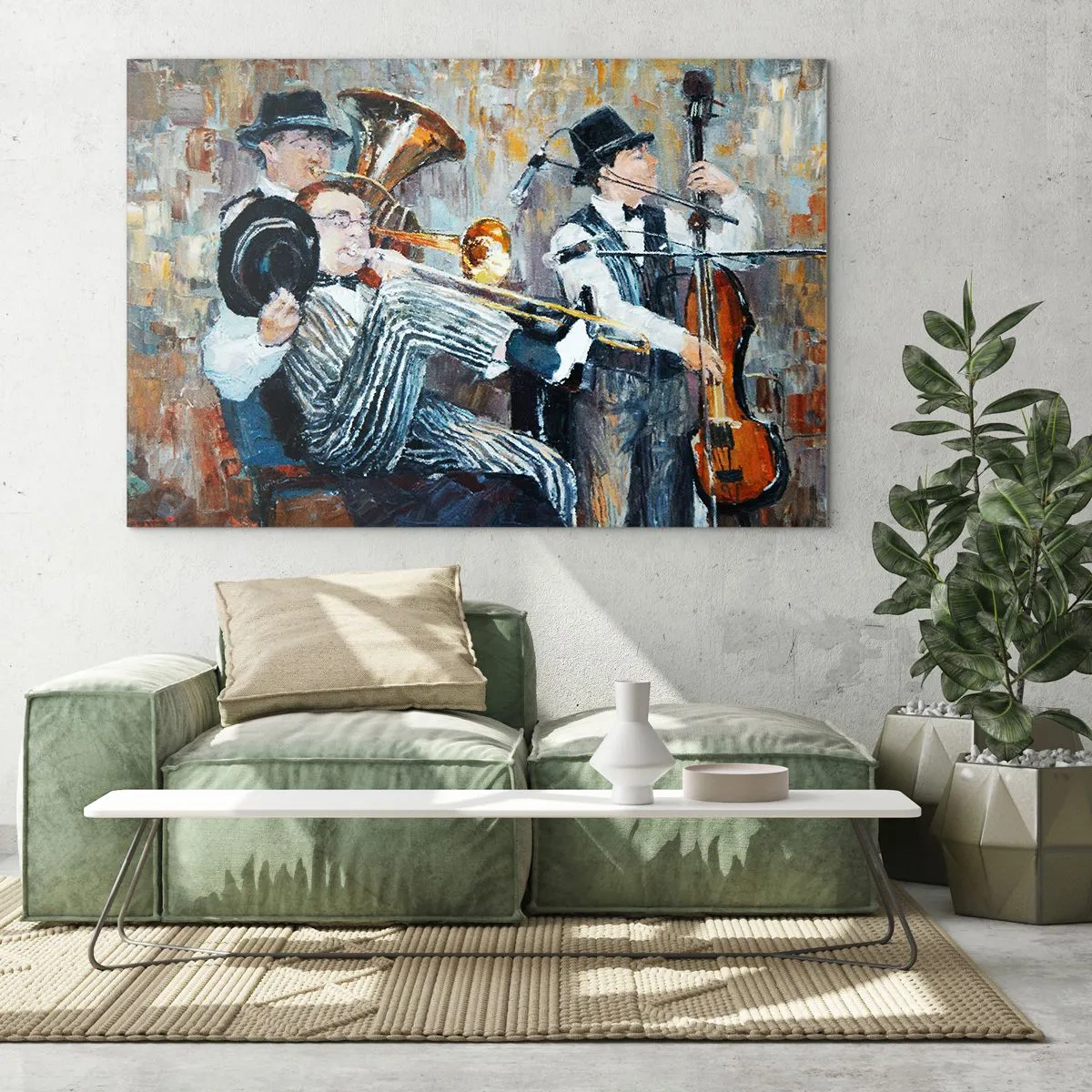 Glass picture - All That Jazz - 120x80 cm