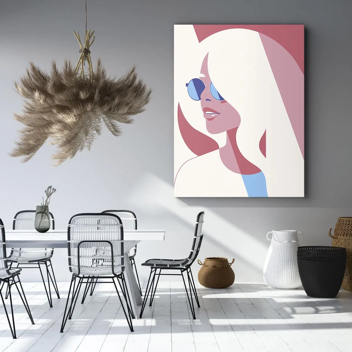 Canvas picture - She Was a Blonde Girl… - 65x120 cm