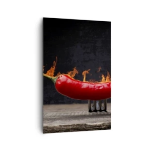Canvas picture - Fiery Snack - 80x120 cm