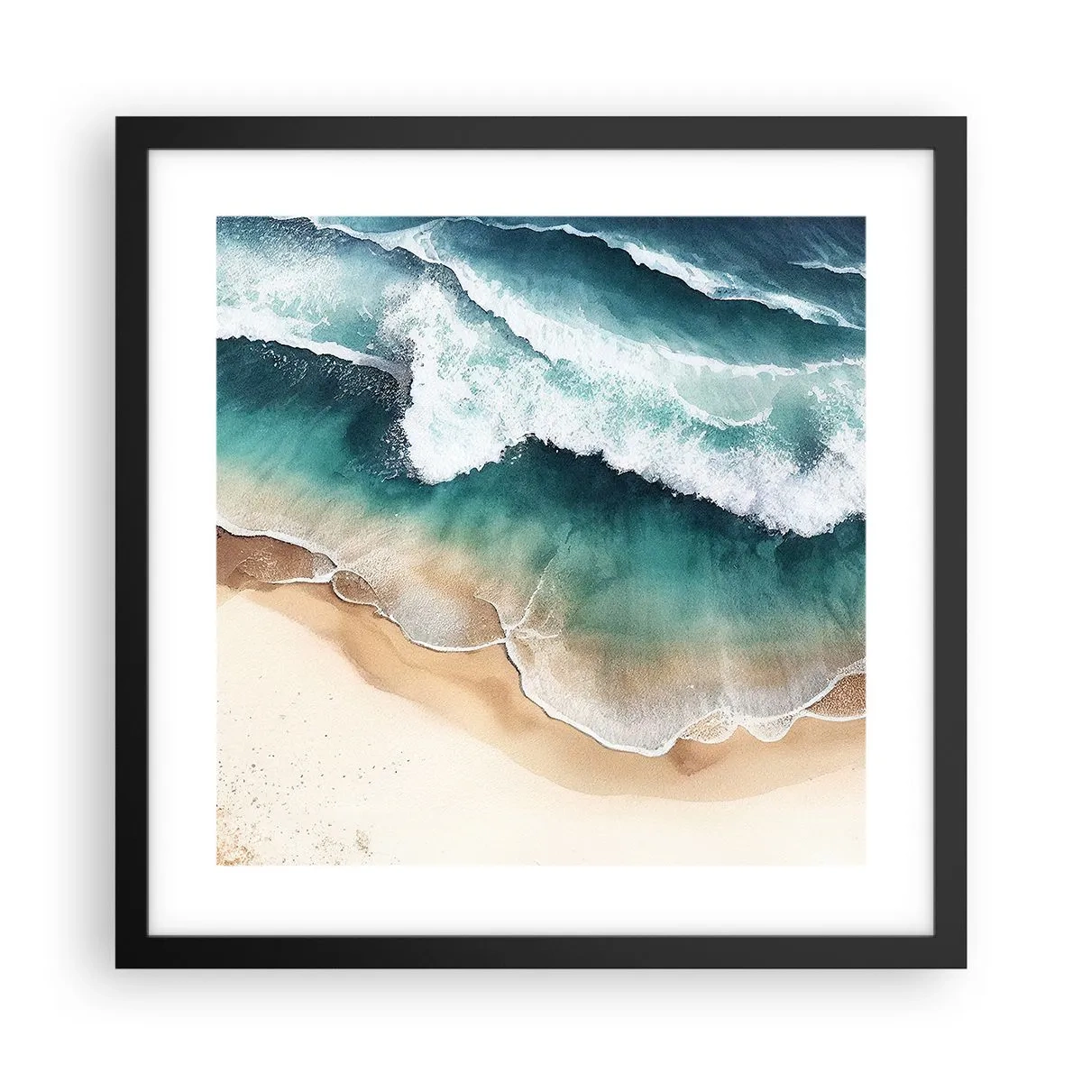 Poster in black frame - Eternal Encounter - 40x40 cm