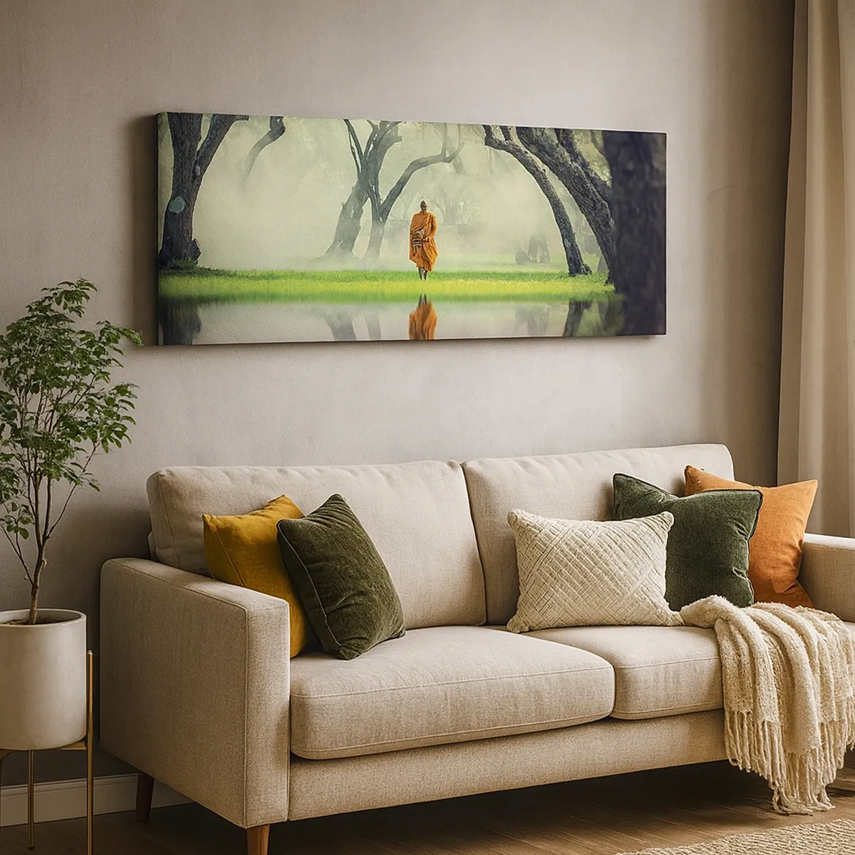 Canvas picture - On the Way to Enlightenment - 30x30 cm