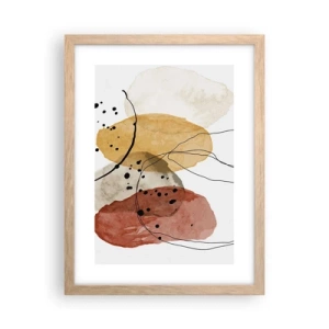 Poster in light oak frame - Like a Light Air - 30x40 cm