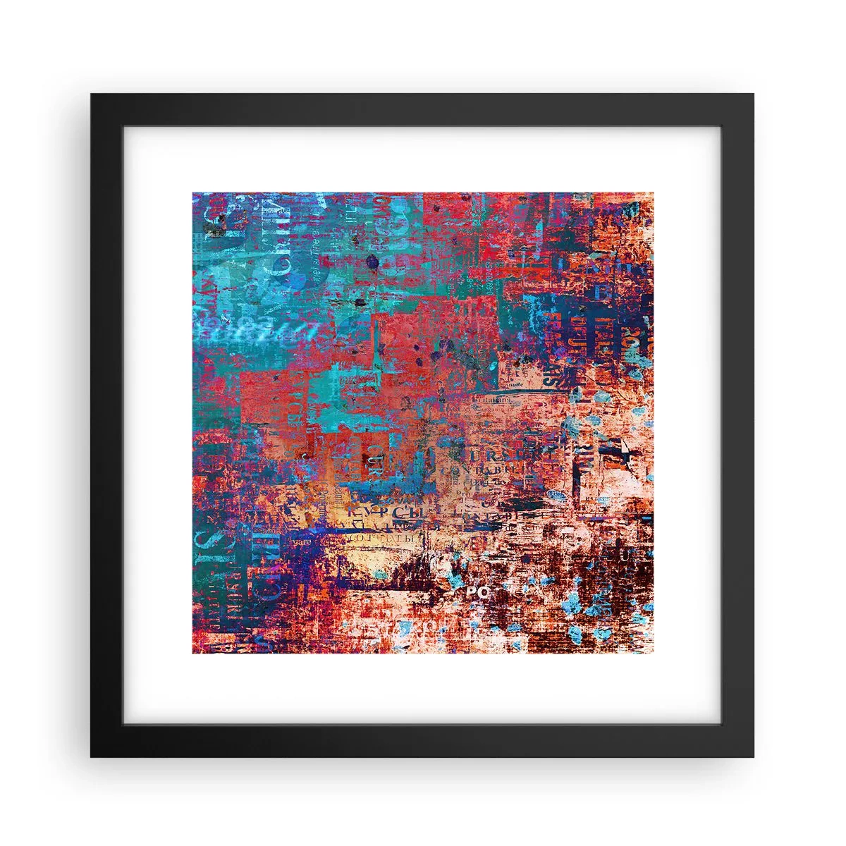 Poster in black frame - Memory and Oblivion - 30x30 cm